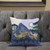 18x18 Brown Blue Green Deer Blown Seam Broadcloth Animal Print Throw Pillow