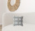 16" X 16" Off White And Brown Broadcloth Floral Throw Pillow