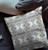 16" X 16" Off White And Brown Broadcloth Floral Throw Pillow