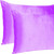 Violet Dreamy Set Of 2 Silky Satin Standard Pillowcases
