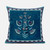 16x16 Sea Green Blown Seam Broadcloth Floral Throw Pillow
