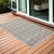 2' X 4' Gray Moroccan Indoor Outdoor Area Rug