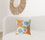 18" X 18" Red And Yellow Broadcloth Floral Throw Pillow