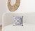 16" X 16" Purple Broadcloth Floral Throw Pillow