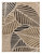 3'8" x 5'6" Beige Leaf Hand-Carved Soft Rug