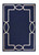 2' X 3' Blue and Ivory Handmade Indoor Outdoor Area Rug