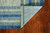 3' X 4' Blue and Green Striped Indoor Outdoor Area Rug