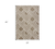 2' X 4' Beige Geometric Indoor Outdoor Area Rug