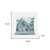 16x16 Green White Deer Blown Seam Broadcloth Animal Print Throw Pillow