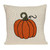 Pumpkin Silhouette Throw Pillow