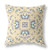 18" X 18" Yellow Broadcloth Floral Throw Pillow