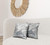 18x18 Gray Green Deer Blown Seam Broadcloth Animal Print Throw Pillow
