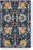 2' X 3' Navy Blue Floral Power Loom Area Rug