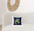 16x16 Blue Yellow Bird Blown Seam Broadcloth Animal Print Throw Pillow