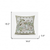 18x18 BeigeYellow Green Brown Bee Blown Seam Broadcloth Animal Print Throw Pillow