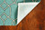 2' X 3' Green and Ivory Hand Hooked Area Rug