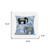 18x18 Sky Black White Elephant Blown Seam Broadcloth Animal Print Throw Pillow