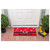 17" X 29" Red Black and White Coir Snowflake Believe Outdoor Christmas Door Mat