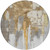 Round Abstract Washable Indoor Outdoor Area Rug