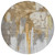 Round Abstract Washable Indoor Outdoor Area Rug