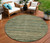 Round Striped Washable Indoor Outdoor Area Rug
