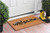 17" X 29" Natural and Black Coir Welcome Outdoor Door Mat