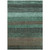 Teal Striped Washable Indoor Outdoor Area Rug