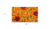 17" X 29" Orange Black and Yellow Coir Leaves Outdoor Fall Door Mat