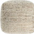 Cotton Wool And Jute Striped Pouf Ottoman