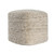 Cotton Wool And Jute Striped Pouf Ottoman