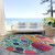 Round Geometric Washable Indoor Outdoor Area Rug