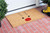 17" X 29" Natural Black and Red Coir Reindeer Outdoor Christmas Door Mat