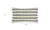 12" X 20" Ivory and Blue Striped Cotton Blend Throw Pillow With Texture