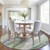 Round Abstract Washable Indoor Outdoor Area Rug