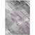 Lavender Striped Washable Indoor Outdoor Area Rug