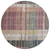 Round Striped Washable Indoor Outdoor Area Rug