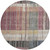 Round Striped Washable Indoor Outdoor Area Rug