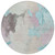 Round Abstract Washable Indoor Outdoor Area Rug