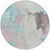 Round Abstract Washable Indoor Outdoor Area Rug