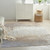 4' X 6' Gray and Ivory Abstract Non Skid Area Rug