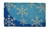 18" X 30" Blue and White Coir Snowflake Outdoor Winter Door Mat
