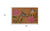18" X 30" Beige and Pink Coir Floral Outdoor Door Mat