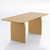 Wood Double Pedestal Base Dining Table
