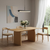 Wood Double Pedestal Base Dining Table