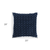 20" Blue Cotton Throw Pillow With Texture