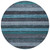 Round Striped Washable Indoor Outdoor Area Rug