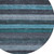 Round Striped Washable Indoor Outdoor Area Rug