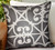 Plutus Abalone Truffle Gray Chevron Luxury Outdoor/Indoor Throw Pillow