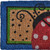 18" X 30" Blue and Brown Coir Ladybug Outdoor Door Mat