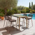 Faux Concrete And Solid Wood Outdoor Bar Table